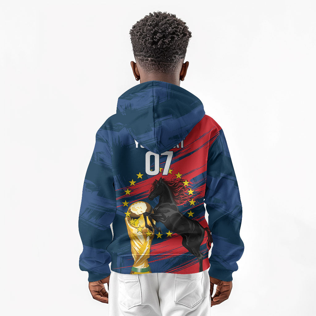 Cape Verde - WC2026 Dark Horse Custom Kid Hoodie Our Time Our Story