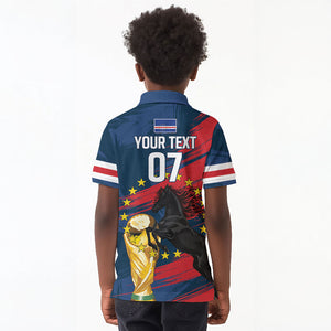 Cape Verde - WC2026 Dark Horse Custom Kid Polo Shirt Our Time Our Story