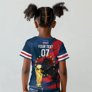 Cape Verde - WC2026 Dark Horse Custom Kid T shirt Our Time Our Story