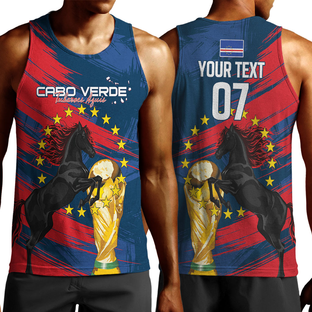 Cape Verde - WC2026 Dark Horse Custom Men Tank Top Our Time Our Story