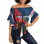 Cape Verde - WC2026 Dark Horse Custom Off Shoulder Wrap Waist Top Our Time Our Story