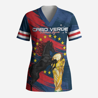 Cape Verde - WC2026 Dark Horse Custom Scrub Top Our Time Our Story