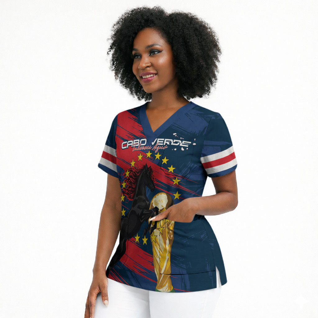 Cape Verde - WC2026 Dark Horse Custom Scrub Top Our Time Our Story