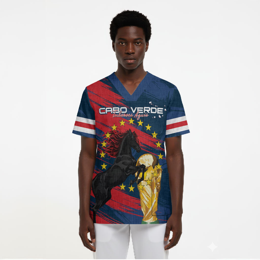 Cape Verde - WC2026 Dark Horse Custom Scrub Top Our Time Our Story