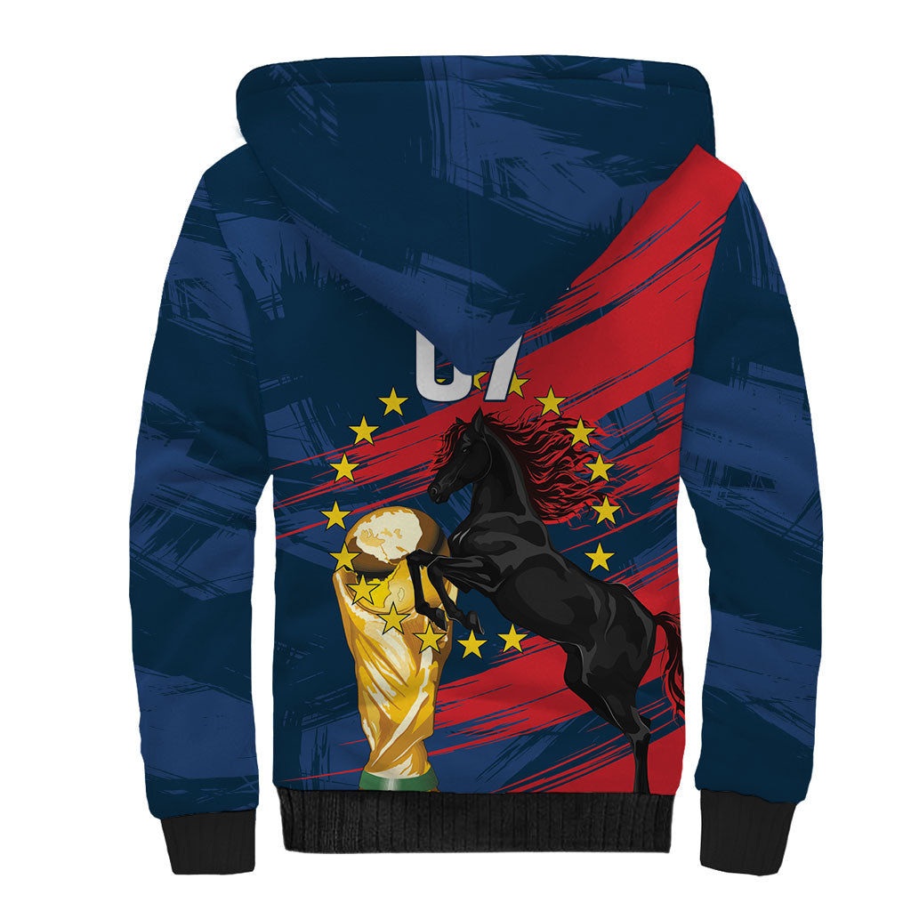 Cape Verde - WC2026 Dark Horse Custom Sherpa Hoodie Our Time Our Story