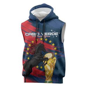 Cape Verde - WC2026 Dark Horse Custom Sleeveless Hoodie Our Time Our Story