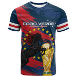 Cape Verde - WC2026 Dark Horse Custom T shirt Our Time Our Story