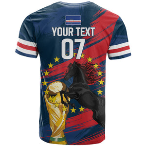 Cape Verde - WC2026 Dark Horse Custom T shirt Our Time Our Story