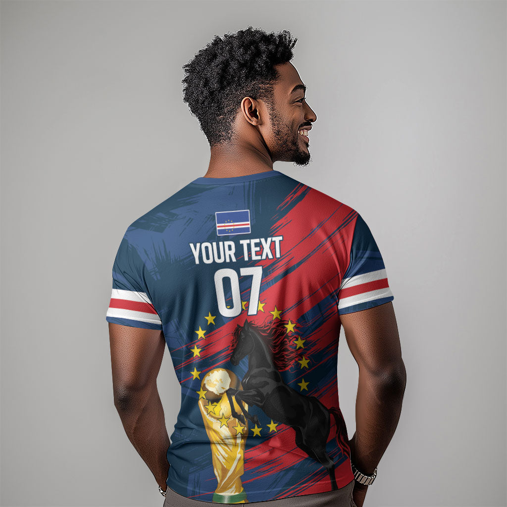 Cape Verde - WC2026 Dark Horse Custom T shirt Our Time Our Story
