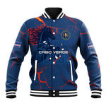 Cape Verde Football WC26 Custom Baseball Jacket Dark Horse Rising
