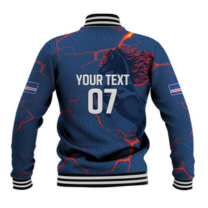 Cape Verde Football WC26 Custom Baseball Jacket Dark Horse Rising