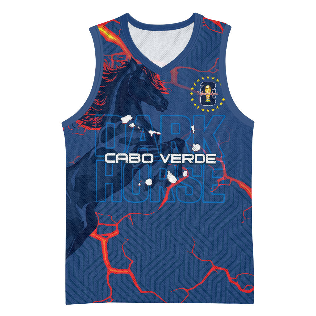 Cape Verde Football WC26 Custom Basketball Jersey Dark Horse Rising