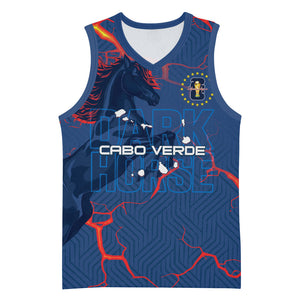 Cape Verde Football WC26 Custom Basketball Jersey Dark Horse Rising