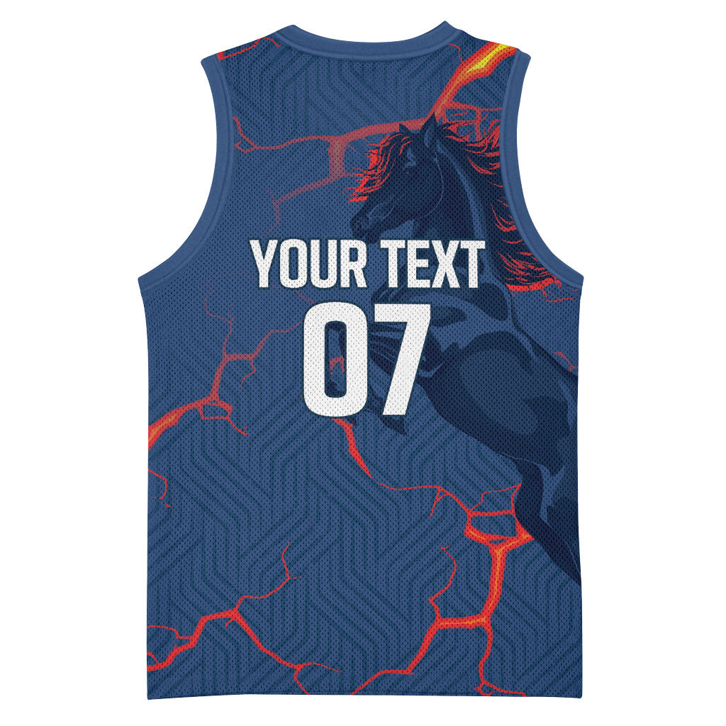 Cape Verde Football WC26 Custom Basketball Jersey Dark Horse Rising