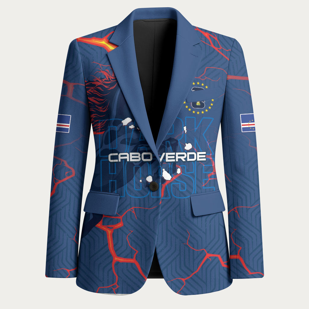 Cape Verde Football WC26 Custom Blazer Dark Horse Rising