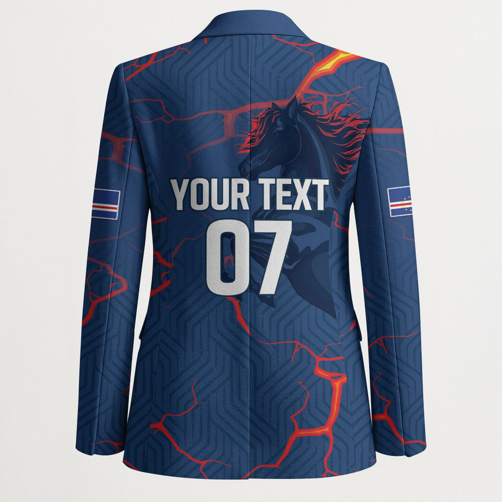 Cape Verde Football WC26 Custom Blazer Dark Horse Rising