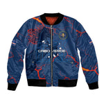 Cape Verde Football WC26 Custom Bomber Jacket Dark Horse Rising