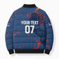 Cape Verde Football WC26 Custom Bomber Puffer Jacket Dark Horse Rising
