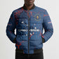 Cape Verde Football WC26 Custom Bomber Puffer Jacket Dark Horse Rising