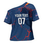 Cape Verde Football WC26 Custom Cross Shoulder Shirt Dark Horse Rising