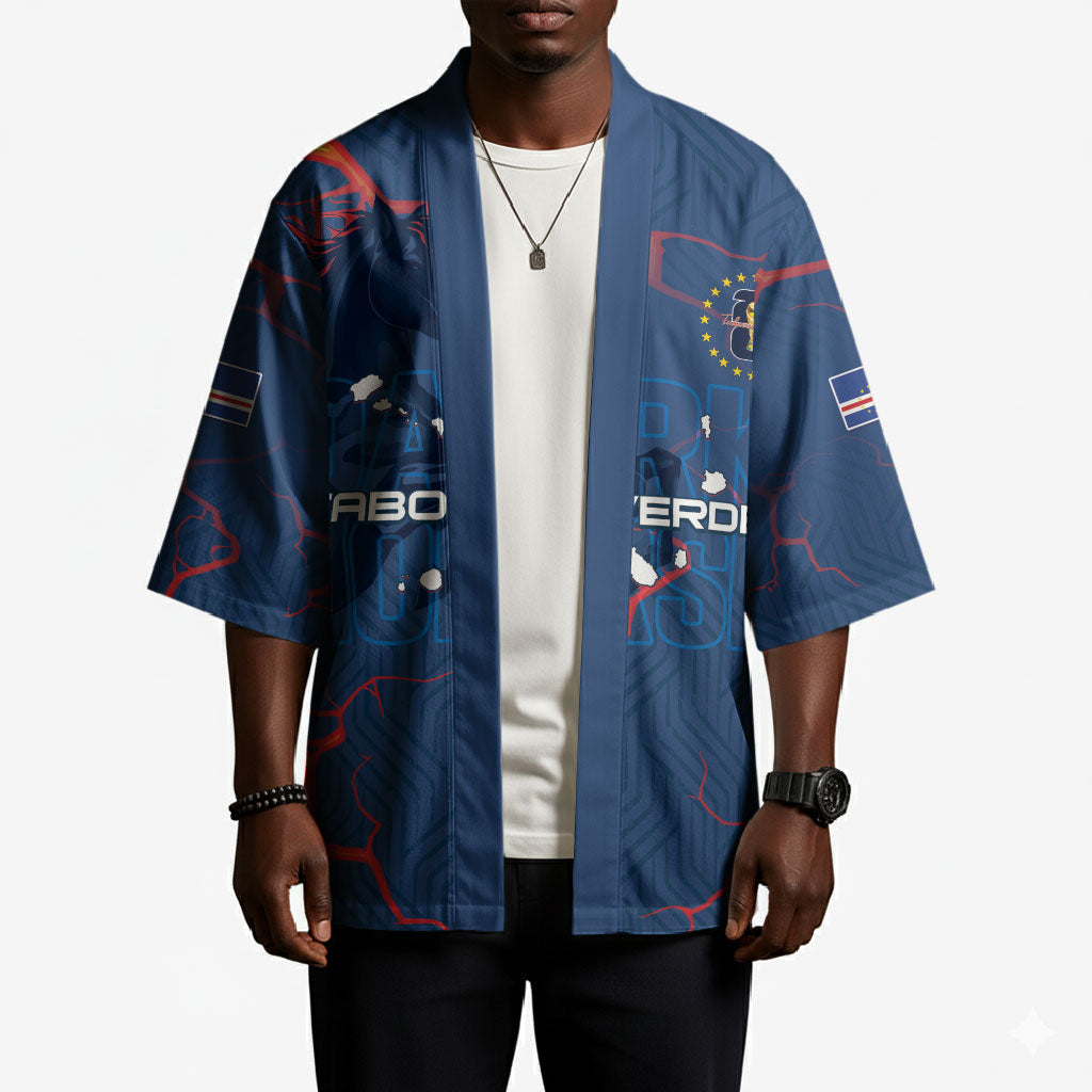Cape Verde Football WC26 Custom Kimono Dark Horse Rising