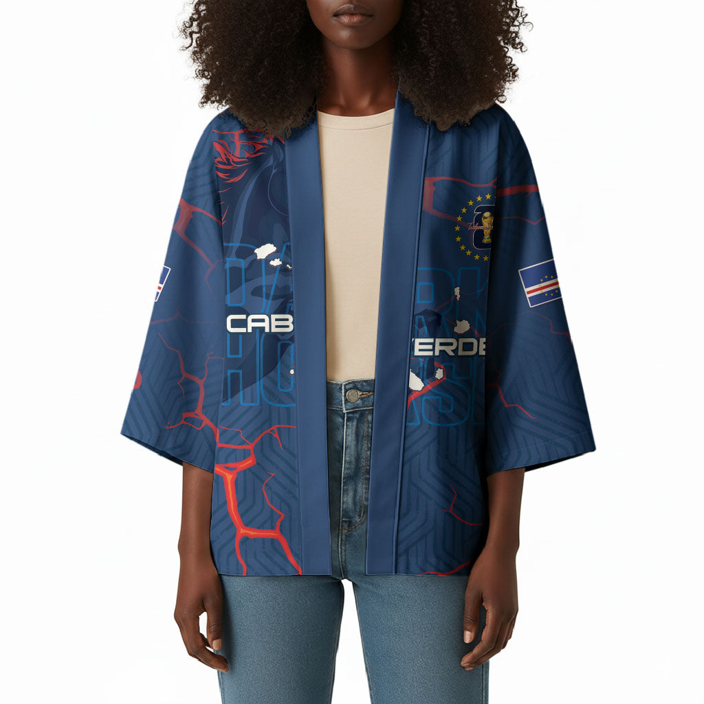 Cape Verde Football WC26 Custom Kimono Dark Horse Rising
