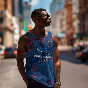 Cape Verde Football WC26 Custom Men Tank Top Dark Horse Rising
