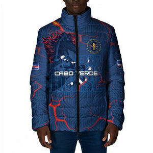 Cape Verde Football WC26 Custom Padded Jacket Dark Horse Rising