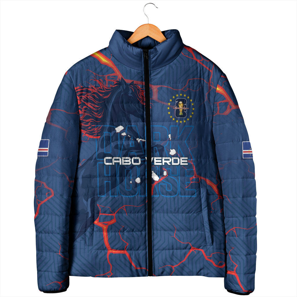 Cape Verde Football WC26 Custom Padded Jacket Dark Horse Rising