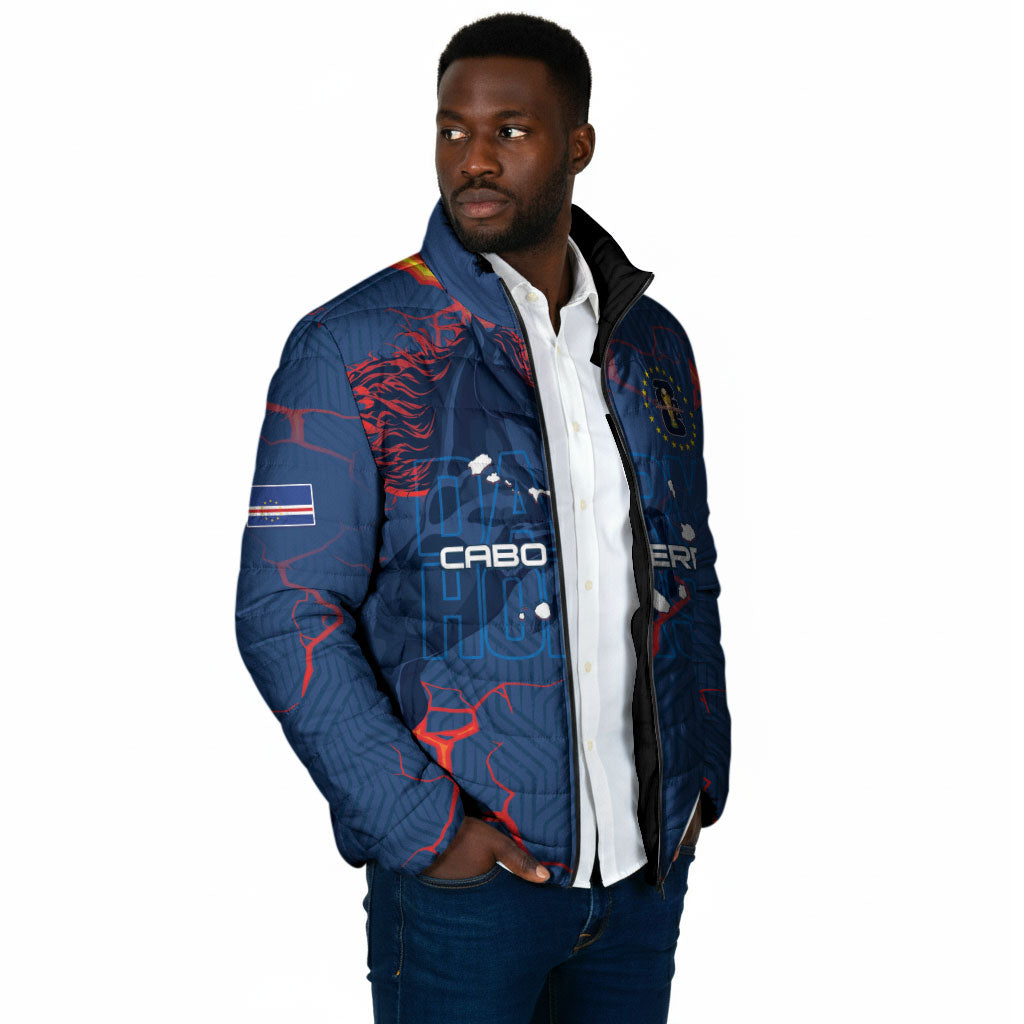 Cape Verde Football WC26 Custom Padded Jacket Dark Horse Rising