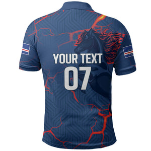 Cape Verde Football WC26 Custom Polo Shirt Dark Horse Rising