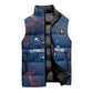 Cape Verde Football WC26 Custom Sleeveless Puffer Jacket Dark Horse Rising