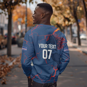 Cape Verde Football WC26 Custom Sweatshirt Dark Horse Rising