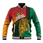 Personalized Afro Guyana Cricket Amazon Warriors Baseball Jacket Fierce Jaguars - African Pride