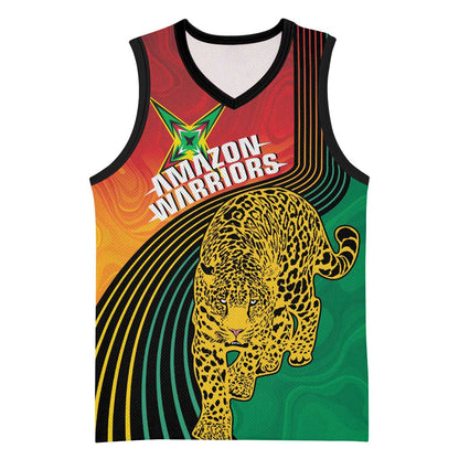 Personalized Afro Guyana Cricket Amazon Warriors Basketball Jersey Fierce Jaguars LT7
