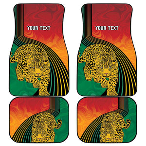 Personalized Afro Guyana Cricket Amazon Warriors Car Mats Fierce Jaguars - African Pride