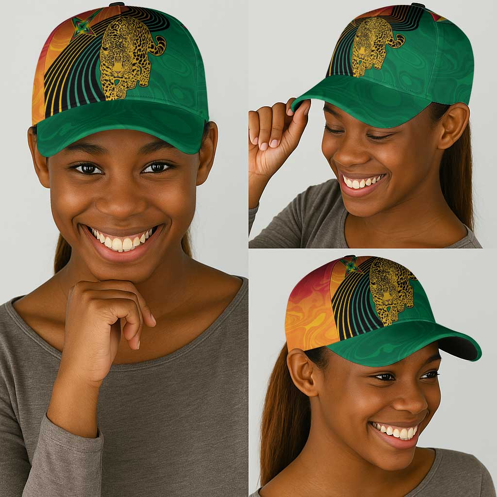 Guyana Cricket Amazon Warriors Classic Cap Fierce Jaguars - African Pride