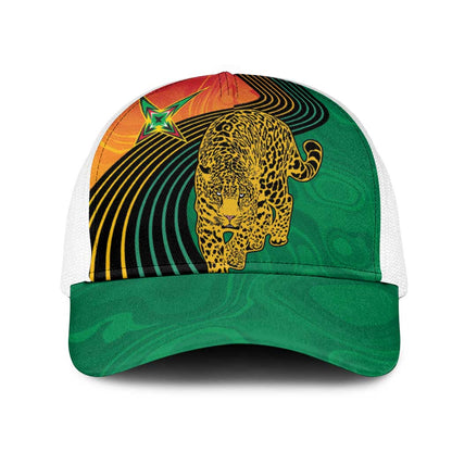 Guyana Cricket Amazon Warriors Mesh Trucker Cap Fierce Jaguars - African Pride