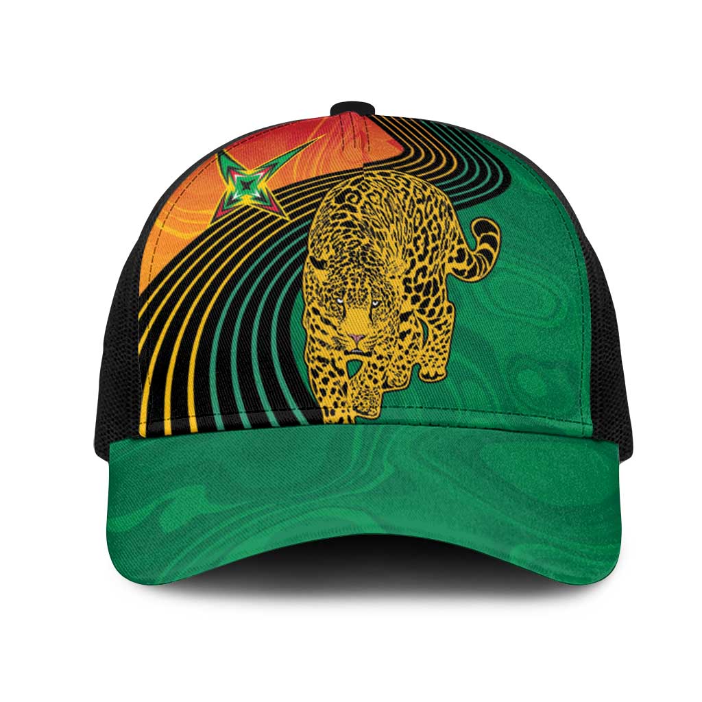Guyana Cricket Amazon Warriors Mesh Trucker Cap Fierce Jaguars - African Pride