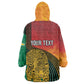 Personalized Afro Guyana Cricket Amazon Warriors Wearable Blanket Hoodie Fierce Jaguars - African Pride