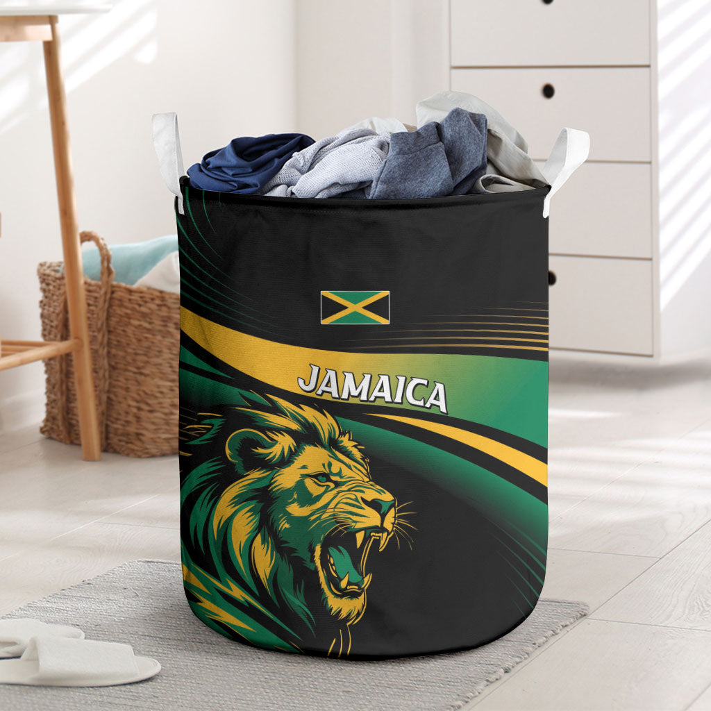 Afro-Jamaica Heritage Laundry Basket Roaring Lion