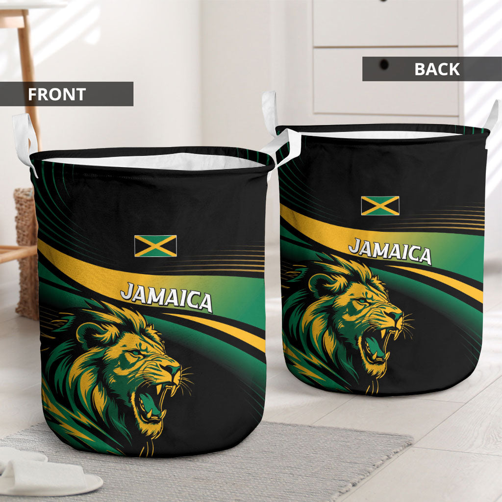 Afro-Jamaica Heritage Laundry Basket Roaring Lion