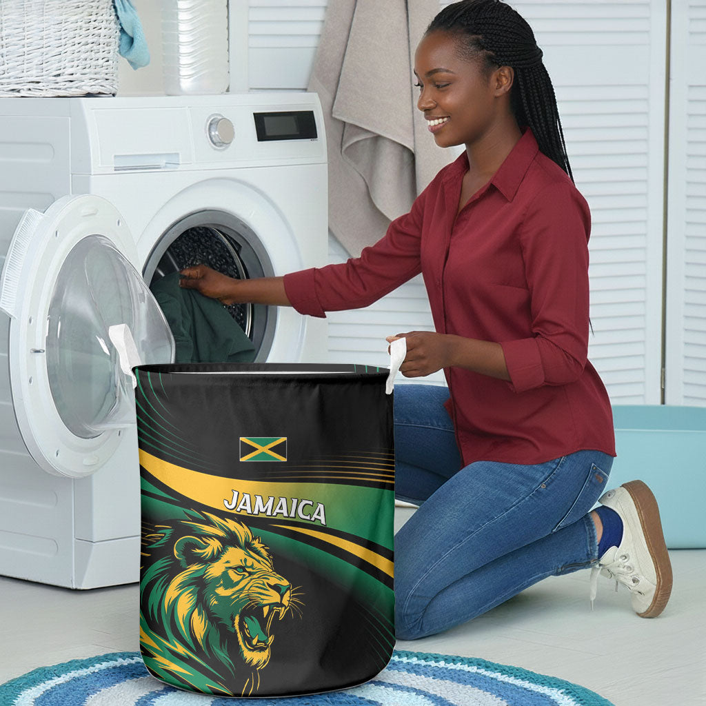Afro-Jamaica Heritage Laundry Basket Roaring Lion