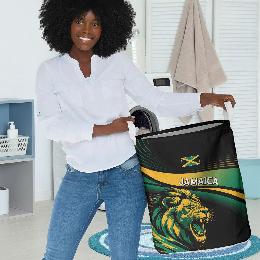 Afro-Jamaica Heritage Laundry Basket Roaring Lion