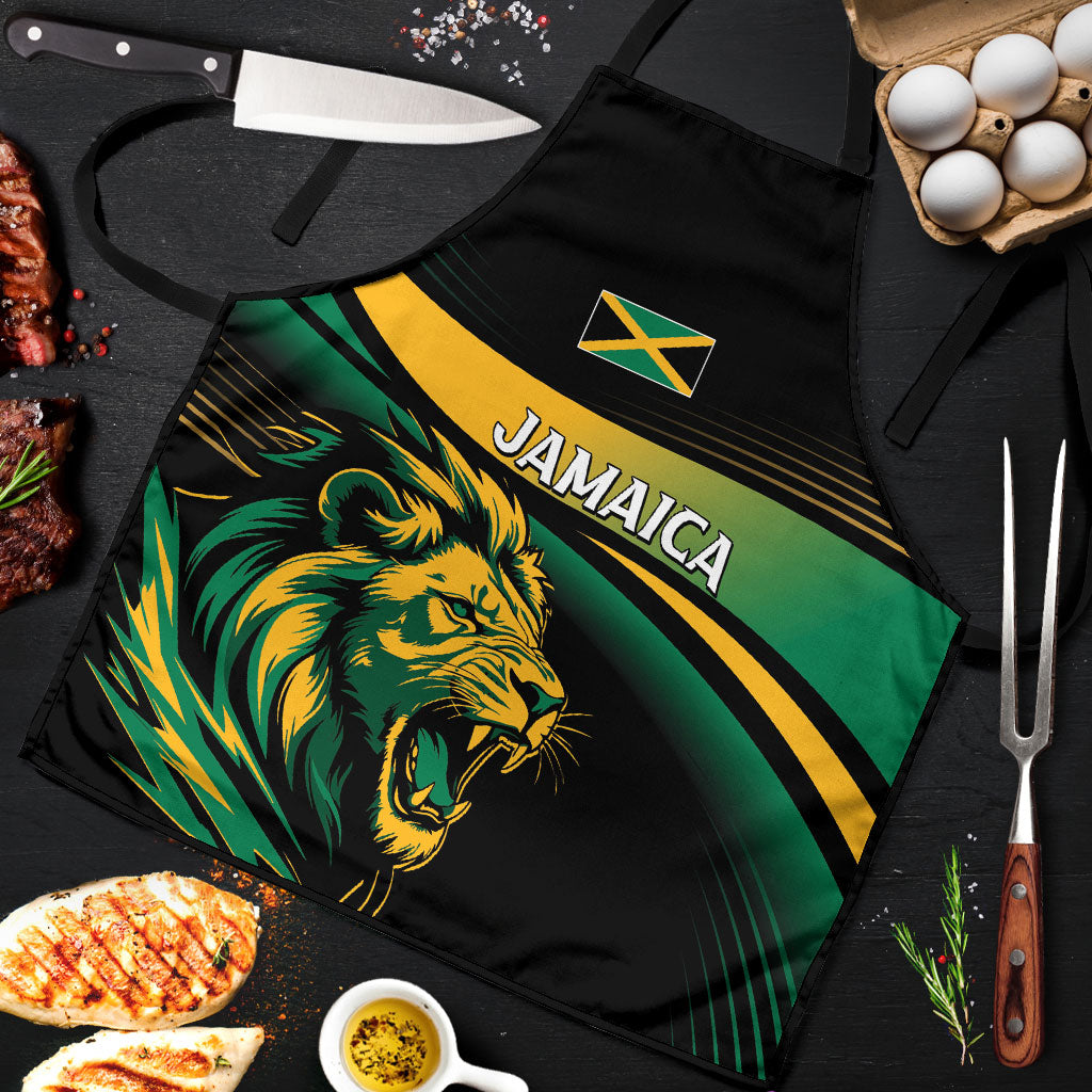 Afro-Jamaica Heritage Apron Roaring Lion