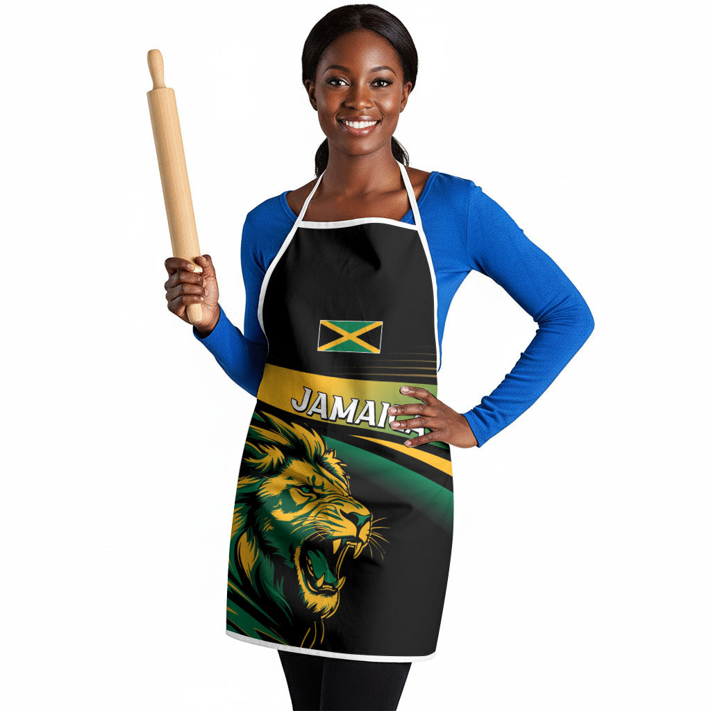 Afro-Jamaica Heritage Apron Roaring Lion