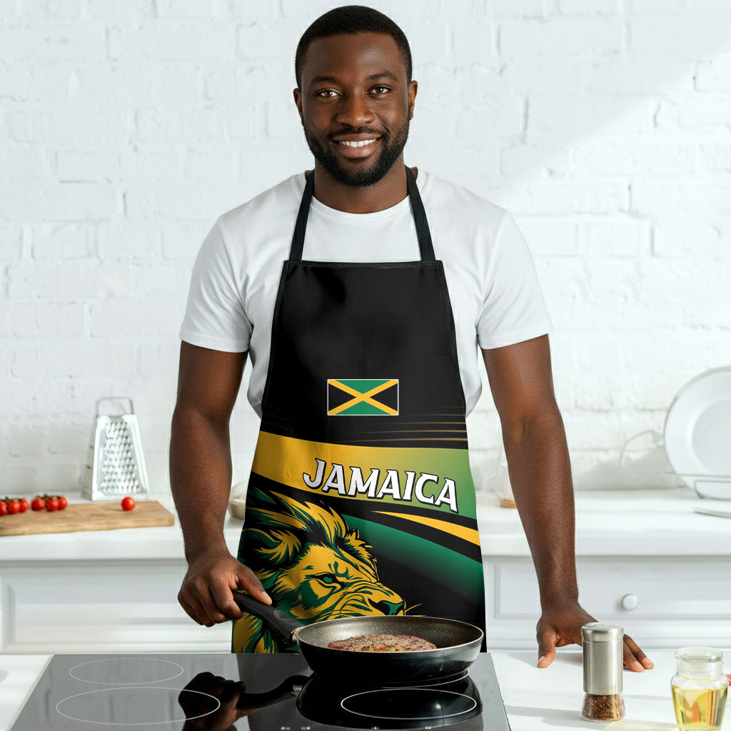 Afro-Jamaica Heritage Apron Roaring Lion