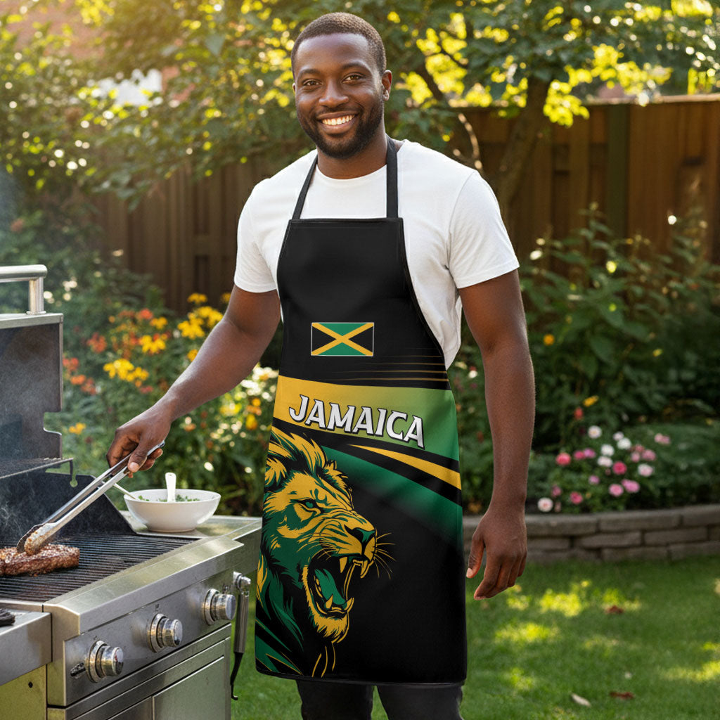 Afro-Jamaica Heritage Apron Roaring Lion