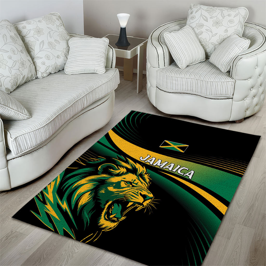 Afro-Jamaica Heritage Area Rug Roaring Lion