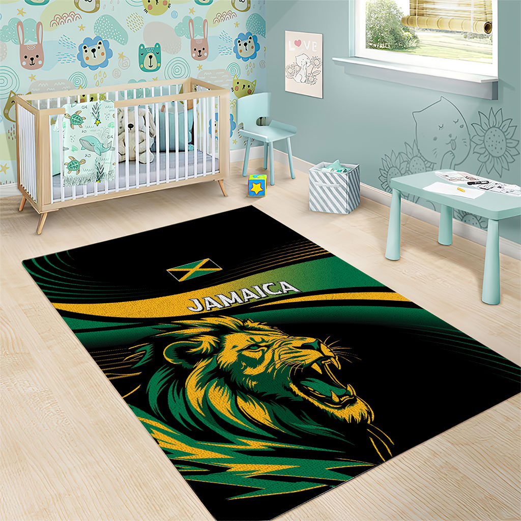 Afro-Jamaica Heritage Area Rug Roaring Lion
